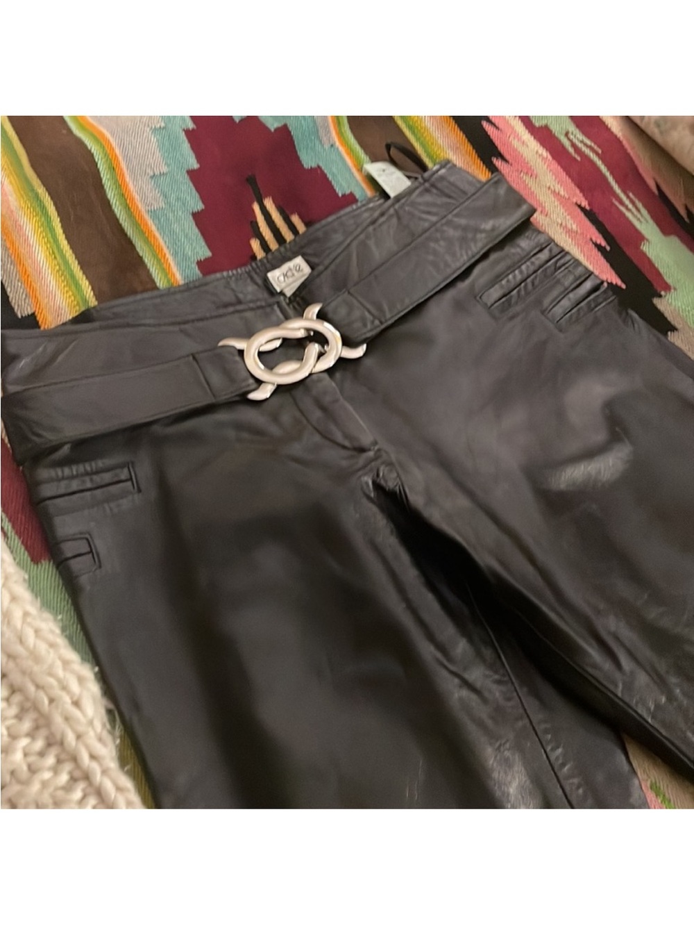 NWT CACHE Vintage GORGEOUS Leather pants New Size 12